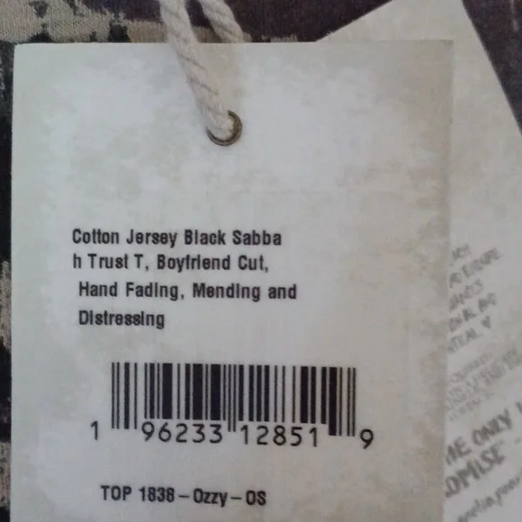 Magnolia Pearl Black Sabbath Tee; EUC - Picture 5 of 6